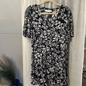 Loft floral dress medium